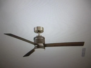 Hampton Bay Pavilion 56 in. Indoor Brushed Gold Ceiling Fan with Light & Remote - Picture 1 of 6