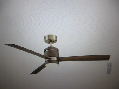 Hampton Bay Pavilion 56 in. Indoor Brushed Gold Ceiling Fan with Light & Remote - Image 1 of 4