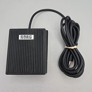 Fatar Korg Black Keyboard Foot-Switch 93 Footswitch Foot Pedal Made In Italy - Picture 1 of 2