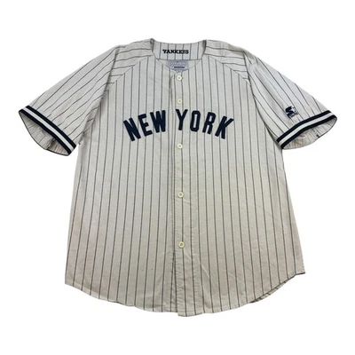 Camiseta De Colección New York Yankees Para Hombres Grande MLB Béisbol Derek Jeter Starter Años 90 Foto 1 de 4