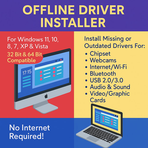 #1 Windows Drivers Automatic Install Kit 11, 10, 8, 7, XP - No Internet ...