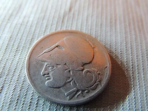 One Drachma B-1926 Greek Coin -Helmeted Athena - Picture 1 of 2