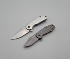 Kershaw 3560 / 1375 Assisted Pocket Knives - Lot Of 2 - Plain Blades Frame Lock