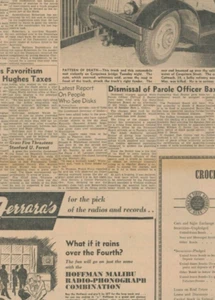 UFO Roswell . Latest on Disc Reports . Original Newspaper July 3 1947 B40 - Picture 1 of 5