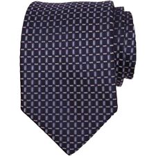 ALARA Mens Classic Tie 3.15 Blue Navy 100% Silk Woven Designer Dress Necktie $80