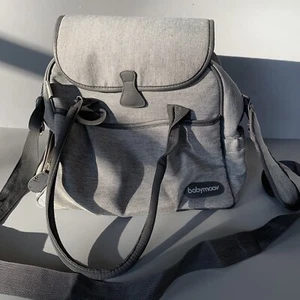 Babymoov Diaper Changing Bag Grey Satchel Stroller Compartment Travel Infant - Picture 1 of 12