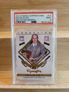 2012 Panini Cooperstown Nolan Ryan Induction Insert PSA 9 HOF