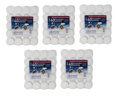 Pyramidenteelichter Premium (5 Pa. à 40 Stück) - Bild 1 von 4
