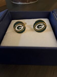Green Bay Packers NFL  CUFFLINKS-NEW in NFL Gift Box-MSRP$55-FREE SHIPPING