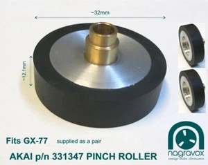 Akai PINCH ROLLER 331347 1/4" Pinch Roller kit for GX77 - Picture 1 of 1
