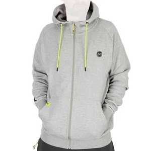 Fox Matrix Pullover für Angler, Full Zip Hoody Marl Grey/Lime, Angelbekleidung - Bild 1 von 1
