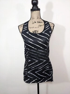 Zaggora Neoprene Workout Hot Tank Top Black White Thermo Fit Technology Large L - Image 1 of 4