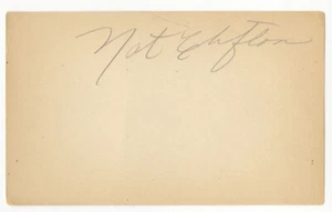 Nat Sweetwater Clifton Signed AUTO 3x5 Index Card Globetrotters Knicks Rens JSA - Picture 1 of 3