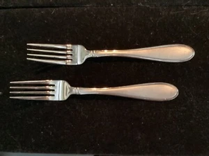 "CHERISH" by Cambridge - 2 DINNER FORKS - STAINLESS - - Picture 1 of 5
