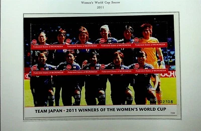 MICRONESIA Sc 942-3 NH MINISHEET+S/S OF 2011 - SOCCER - (JO23) - Image 1 of 2