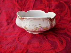 Vintage Wheelock Germany Schale Schale weiß Porzellan rosa Blume - Bild 1 von 11
