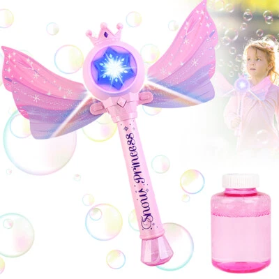 Seifenblasenpistole Bubble Maschine Feenstab Kinder Seifenblasenmaschine - Bild 1 von 4