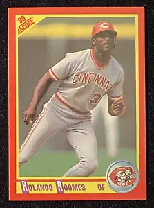 Tarjeta de béisbol Rolando Roomes 1990 MLB Cincinnati Reds Outfielder PUNTUACIÓN #417 - Imagen 1 de 2