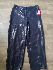 Vince Camuto Sapphire Sheen Dazzle Pants Size 6 - Picture 1 of 7