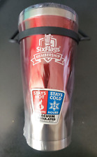 Six Flags Stainless Steel Travel Mug Thermos Removable Lid (NEW)