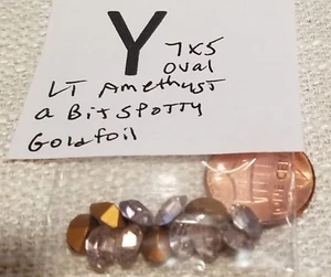 Vtg 7x5mm Oval Czech WG Rhinestone pointed Back Foiled & UF Jewelry Repair 3004 - Picture 1 of 28