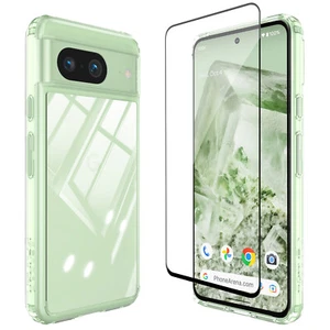 For Google Pixel 8 Pro Clear Case Shockproof Hybrid TPU Cover/Screen Protector - Picture 1 of 14