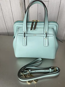 New! DOONEY BOURKE ALTO Marta Collection Robin Blue Leather Top Handle - Picture 1 of 10