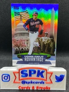 JUAN SOTO 2022 Topps Series 1 HOME FIELD ADVANTAGE SSP NATIONALS HA-4 - Picture 1 of 3
