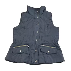 Colebrook Classics Women Medium Black Puffer Vest Outdoor Zip & Snap Pockets - Picture 1 of 13