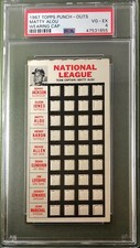 1967 TOPPS PUNCH-OUTS MATTY ALOU PSA 4 PITTSBURGH PIRATES TEST ISSUE