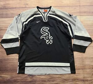 Vintage 90s Nike Jersey 2X-Large Chicago White Sox Baseball Team Hockey Shirt