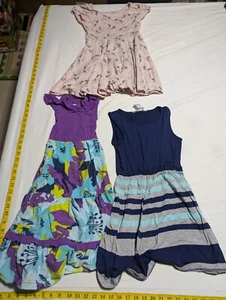 Summer Bundle of 3 Size 10, 12, and 6X Girls Shirts/Dress Colorful Fashion - Picture 1 of 10