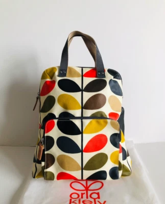 Orla Kiely Rare Bestie Backpack in Classic Multi Stem Backpack Tote Bag - Image 1 of 4