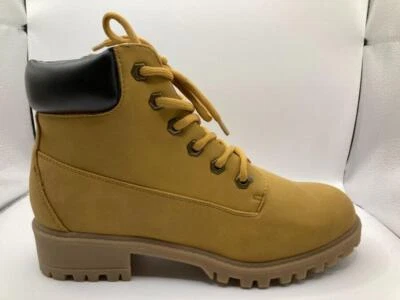 Madden Girl Paris Frresh NIB Size 7  Chestnut Brown Combat Style Casual Boots - Image 1 of 4