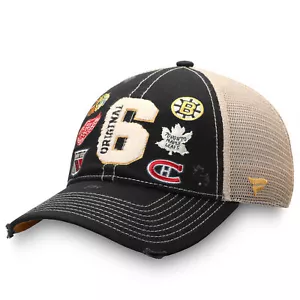 Fanatics Truckermütze Herren schwarz NHL Original 6 Refresh Druckknopflasche - Bild 1 von 1