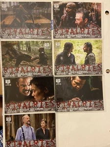 2018 Topps The Walking Dead Season 8 Part 1 Rivalries Card Lot - Picture 1 of 2