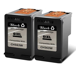 Generic 2PK Black Ink Cartridge FOR HP 61XL 61 XL Deskjet 2540 2542 2548 3055A - Zdjęcie 1 z 1