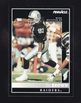 1992 Pinnacle Tim Brown #67 Los Angeles Raiders - Image 1 of 2