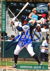 San Diego Padres Emmanuel Quiles Signed 2010 Eugene Emeralds Auto Card - Picture 1 of 1