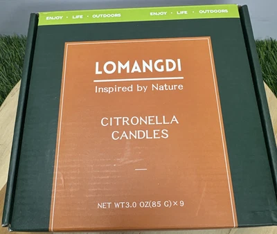 Juego de 9 velas de citronela Net Wt 3 0z cada mosquito al aire libre diversión de verano NUEVO Foto 1 de 4