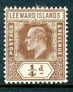 Leeward Islands 1909 British KEVII ½p Brown MCCA Scott #41 Mint R929 ⭐⭐⭐⭐⭐ - Picture 1 of 6