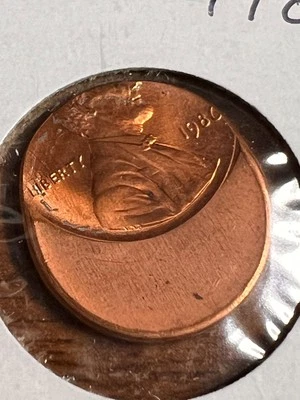 1986 ERROR OFF CENTER CENT - Image 1 of 2