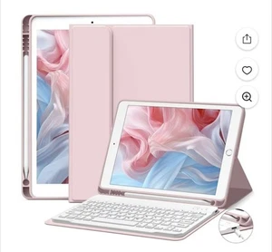 For iPad 9th/8th/7th Gen 10.2 inch Keyboard Case with Pencil Holder Stand Cover - Afbeelding 1 van 7