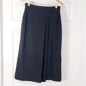 Uniqlo U Midi Skirt Black Size L with Pockets - Picture 1 of 3
