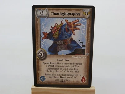WARLORD Saga of the Storm CCG Dwarf Character Card TIME LIGHTPROPHET 10/78 #1029 - Image 1 of 2