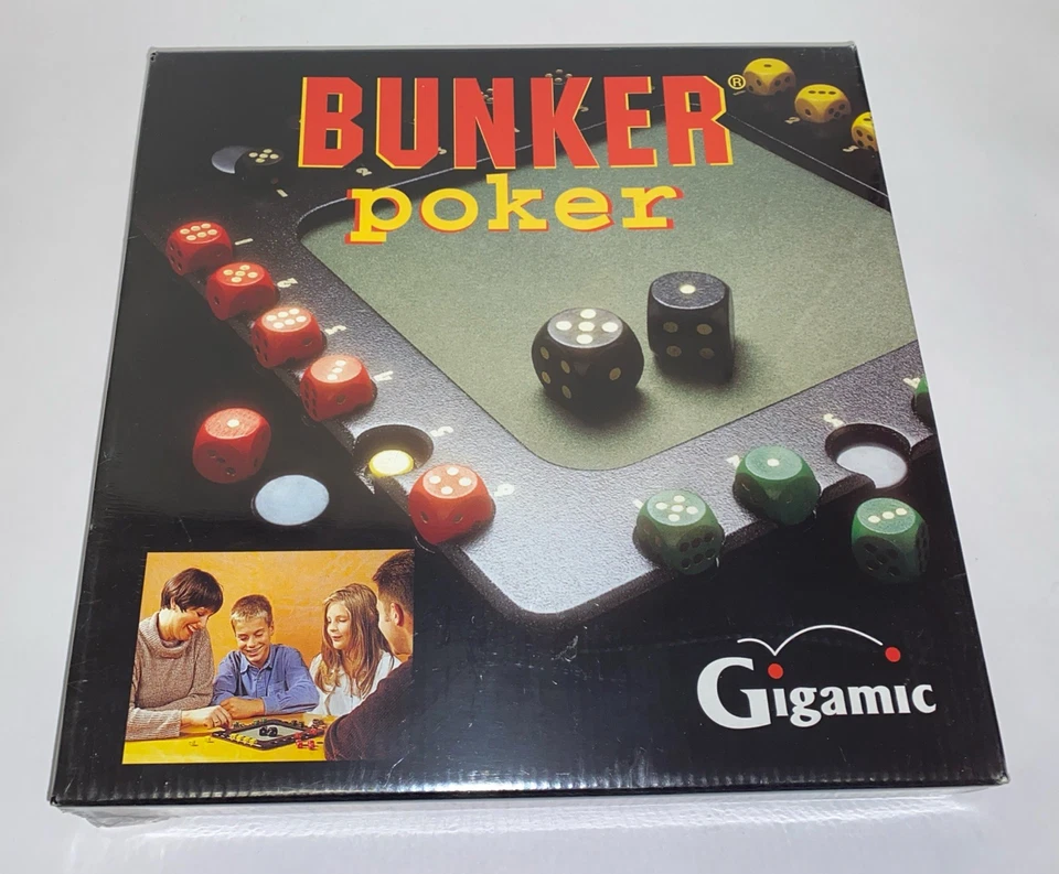 Bunker Poker Game From Gigamic 1999 Complete