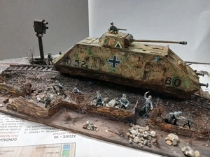 DIORAMA Treno corrazzato Panther e figurini 1:72 - Foto 1 di 11