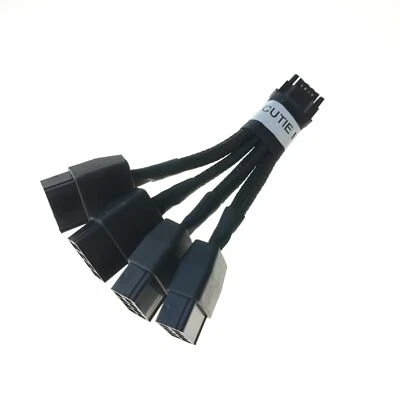 4 8P GPU Power Cable PCIE 5.0 16P 12+4 12VHPWR For RTX4090 RTX4080 Graphics card - Image 1 of 4
