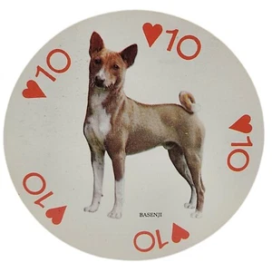 BASENJI CONGO BREED Famous Dogs of the World Single Vtg Playing Card Hong Kong - Picture 1 of 2