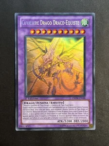 Yu-Gi-Oh! Rare Ghost Logo Laser Knight Dragon Draco Equiste Drev-it038 1ed Ita - Picture 1 of 12